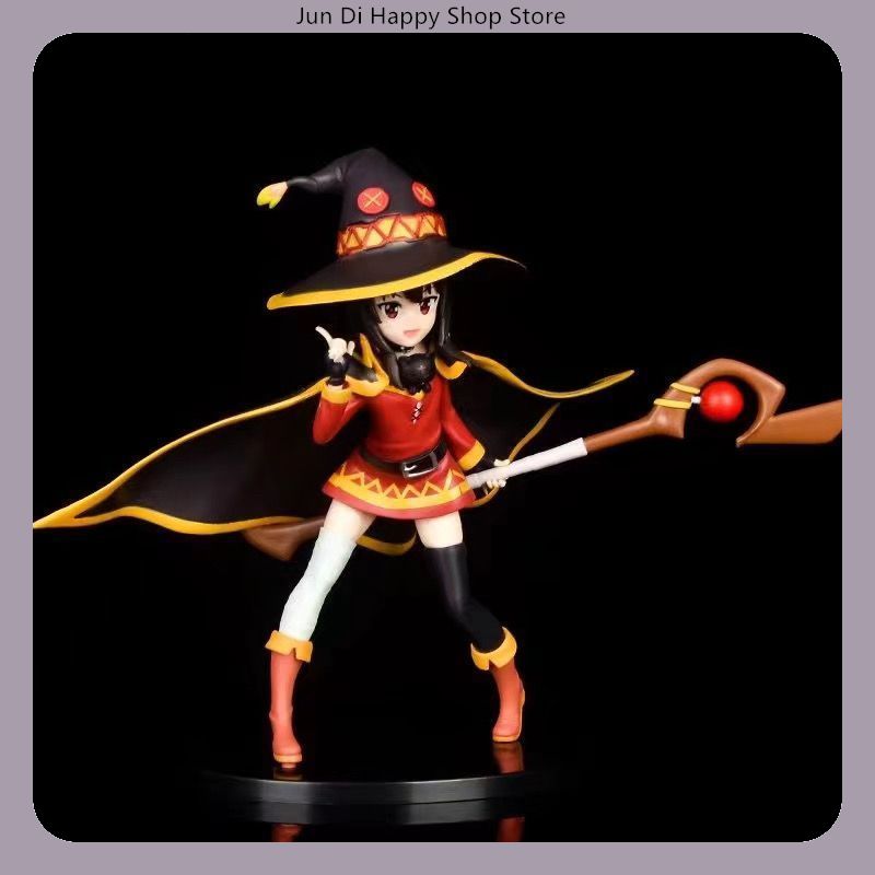 Good Smile Company Figma - 19 センチメートルこのすばめぐみん立ちポーズアニメフィギュアモデル像コレクションデスクトップ装飾飾りおもちゃギフトファンのための