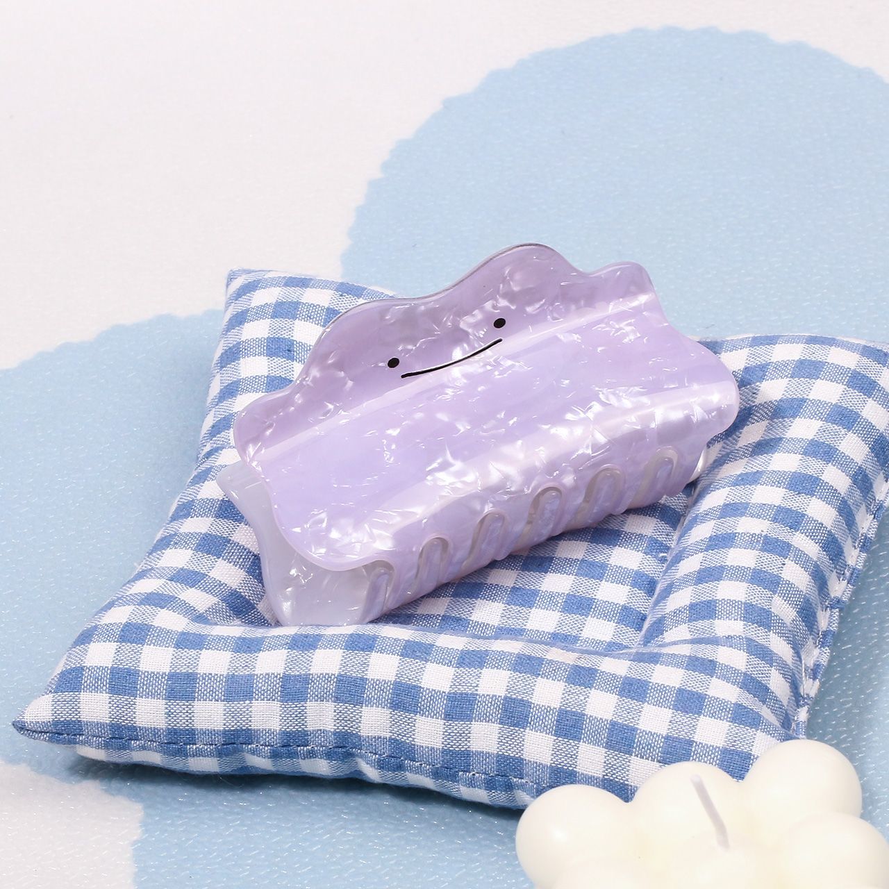 Cosplay Prop Diy - ポケモン ディット ヘアクリップ パープル かわいい女の子用お団子ヘアクリップ 後頭部ヘアアクセサリークリップ