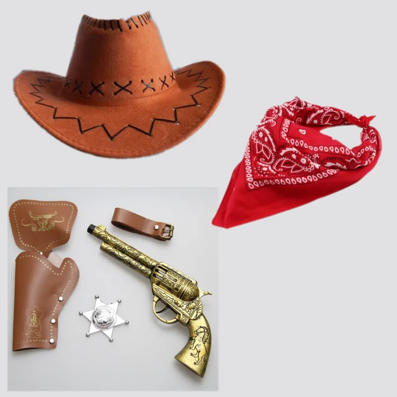 Cosplay Prop Pistol - 男性、プラスチックベルト、クリスマスの衣装、レトロカウボーイガン、おもちゃのアクセサリー、コスプレアクセサリー用の海賊キャプテンジャック障害ホルスターベルト