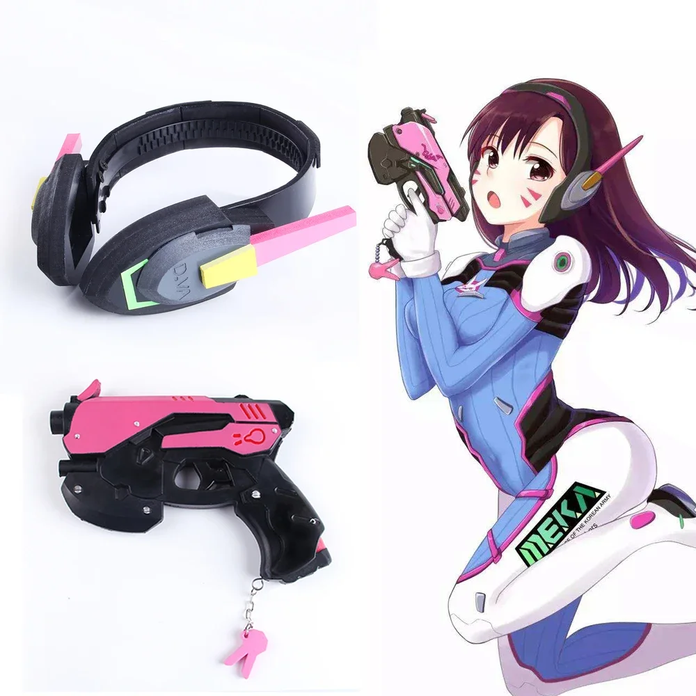 Dva Cosplay Prop - ゲーム オーバーウォッチ D.Va イヤホンガン ハナソング DVA