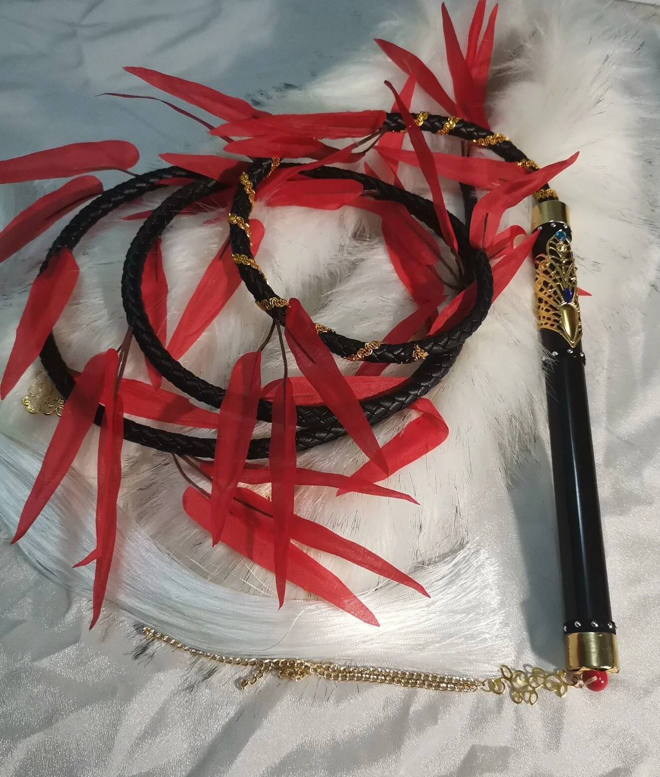 新モランコスプレ幽霊小道具中国小説エルハと彼の白い猫シズン鞭 - Cosplay Props のレビューと価格