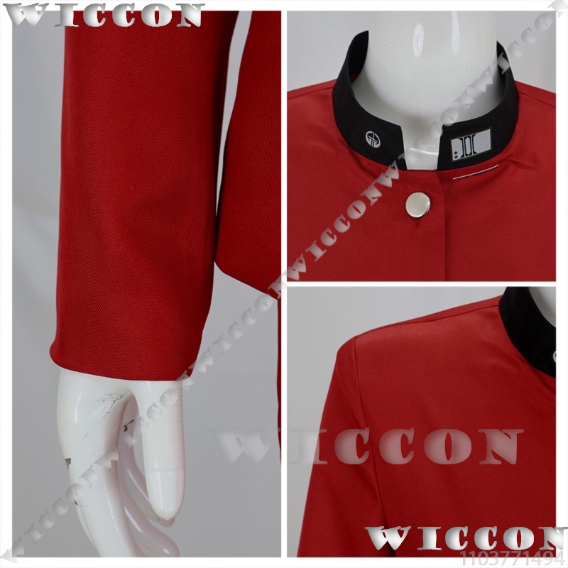 ツクモ今百ゲームコスプレライン赤い学校制服学生スーツ紫色のか - Cosplay Props のレビューと価格