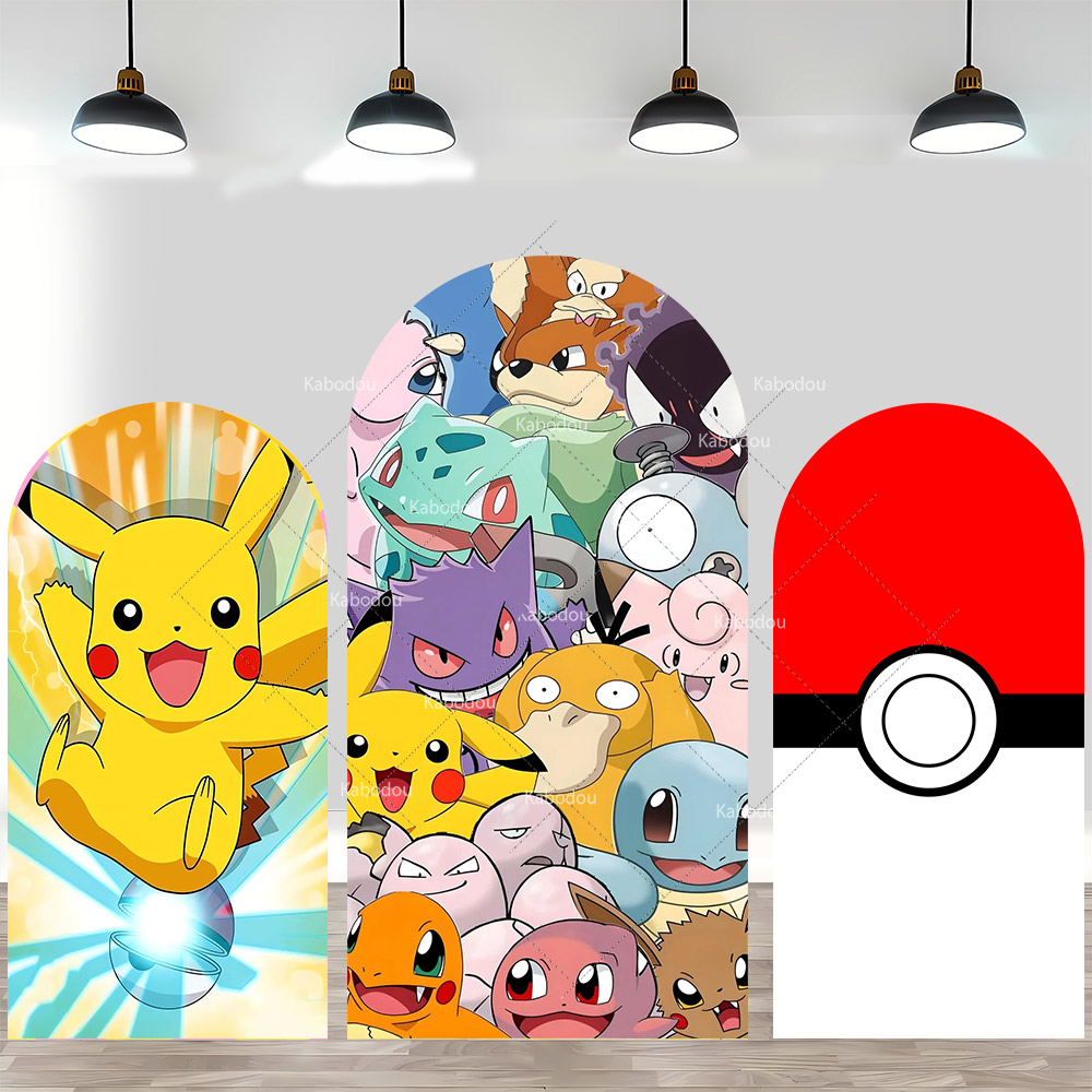ポケモンピカチュウ背景アーチカバー男の子女の子誕生日パーティ - Pokeball Cosplay Prop のレビューと価格