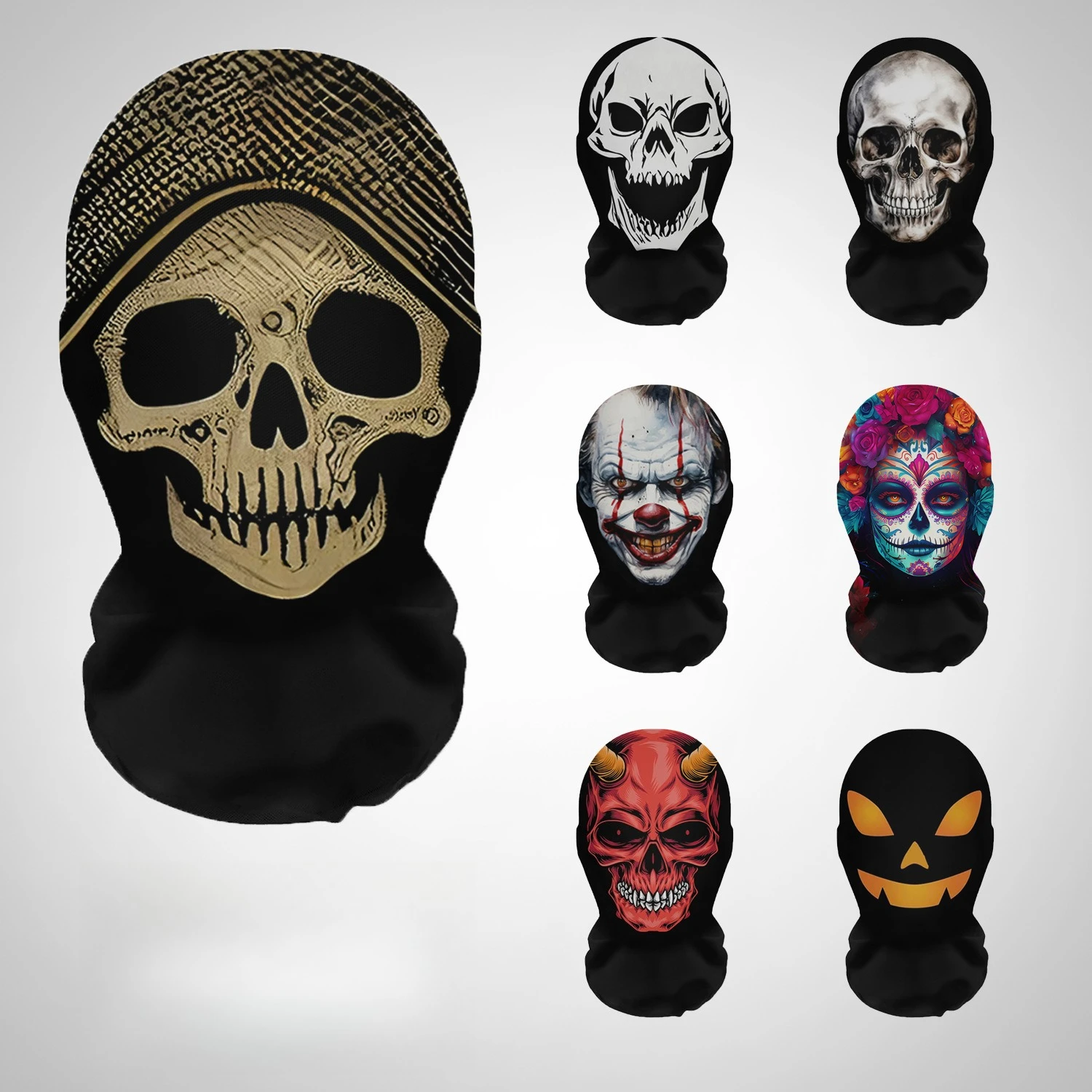 ハロウィンテラーマスク 3D プリントスカルパターン弾性メッ - Free Cosplay Prop Patterns のレビューと価格