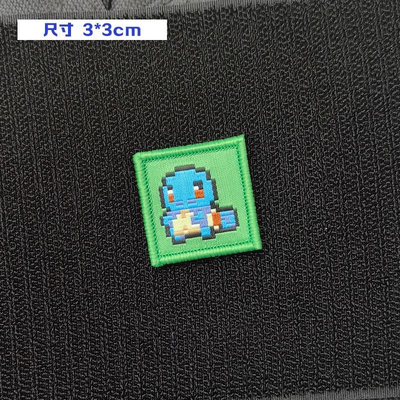 ポケモンゲームピクセル刺繍パッチピカチュウヒトカゲゼニガメフ - Pokeball Cosplay Prop のレビューと価格