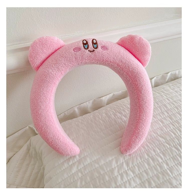 可愛らしいピンクのカービィぬいぐるみヘアフープ、漫画風、毎日 - Cosplay Prop Diy のレビューと価格