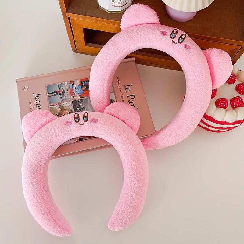 可愛らしいピンクのカービィぬいぐるみヘアフープ、漫画風、毎日 - Cosplay Prop Diy のレビューと価格