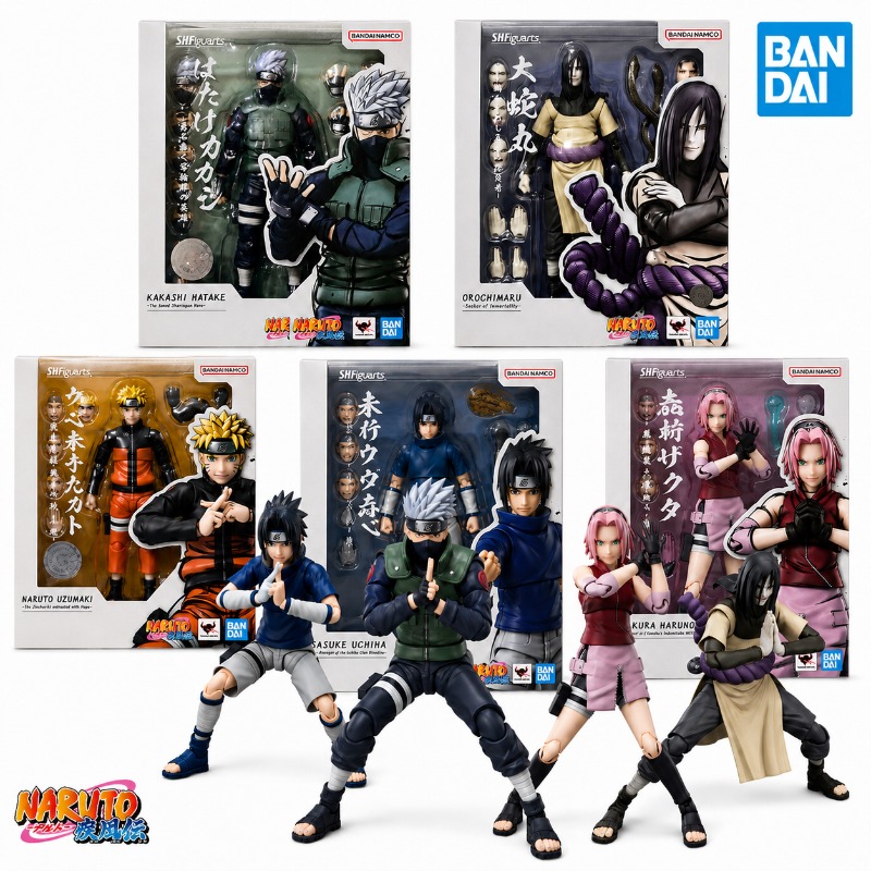 バンダイ正規品 SHF ナルト うずまきサスケ カカシ サク - Bandai Tamashii Nations S.H.Figuarts のレビューと価格